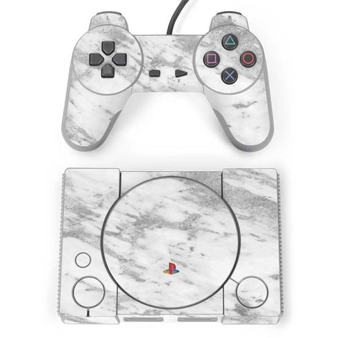 Silver Marble PlayStation Classic Bundle Skin